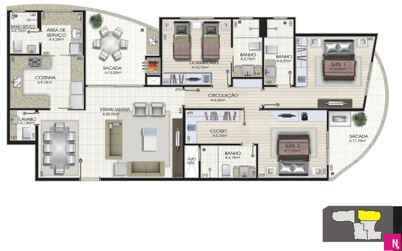 Hannover Residencial — planta oficial 04