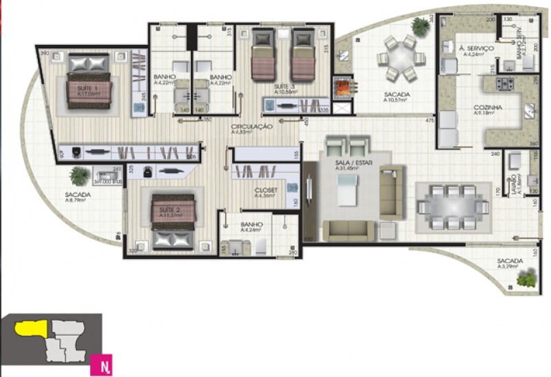 Hannover Residencial — planta oficial 01