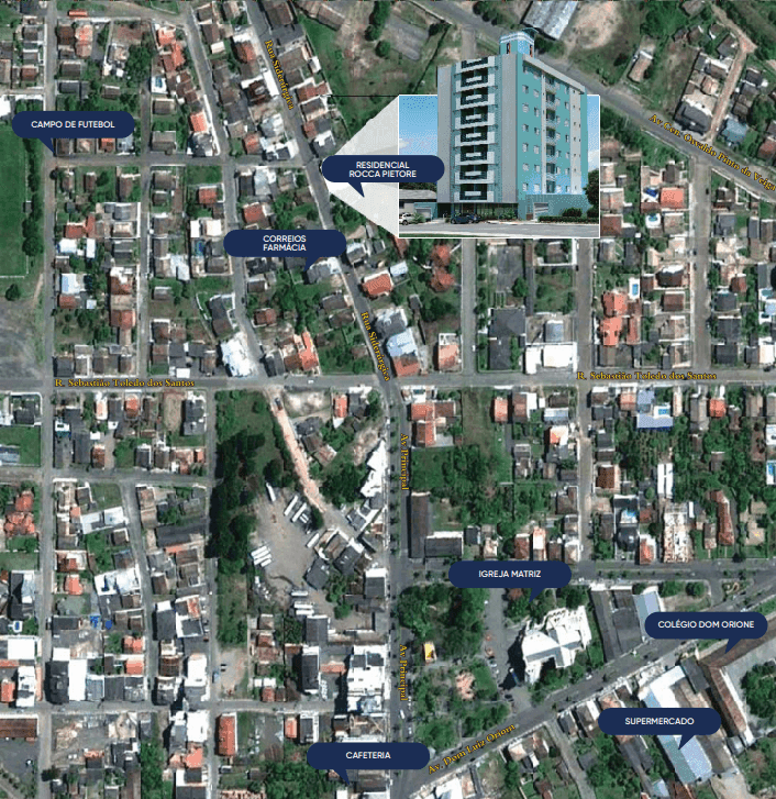 Mapa localização Rocca Pietore Siderópolis
