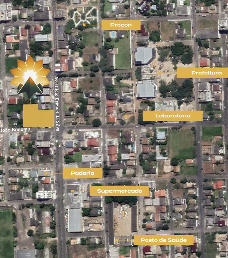 Mapa localização Pianezze Residencial Içara